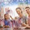 6 Pack 4th of July Patriotic Stem Picks, 27.6" Red White and Blue Firework Table Centerpieces with Stars, Flexible Floral Picks for Memorial Day, Veterans Day & 250th American Anniversary Decor